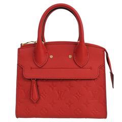 Used LOUIS VUITTON Pont-neuf Mini Red Cross Body Bag