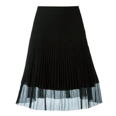 Christian Dior Ribbed A-Line skirt