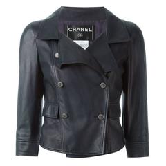 Chanel Double Breasted Biker Jacket
