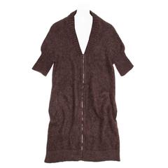 Hermès Brown Angora Long Sweater 11