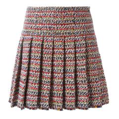 Chanel Pleated Tweed Skirt