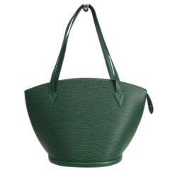 Huge Louis Vuitton Saint Jacques bag handbag in Borneo Green