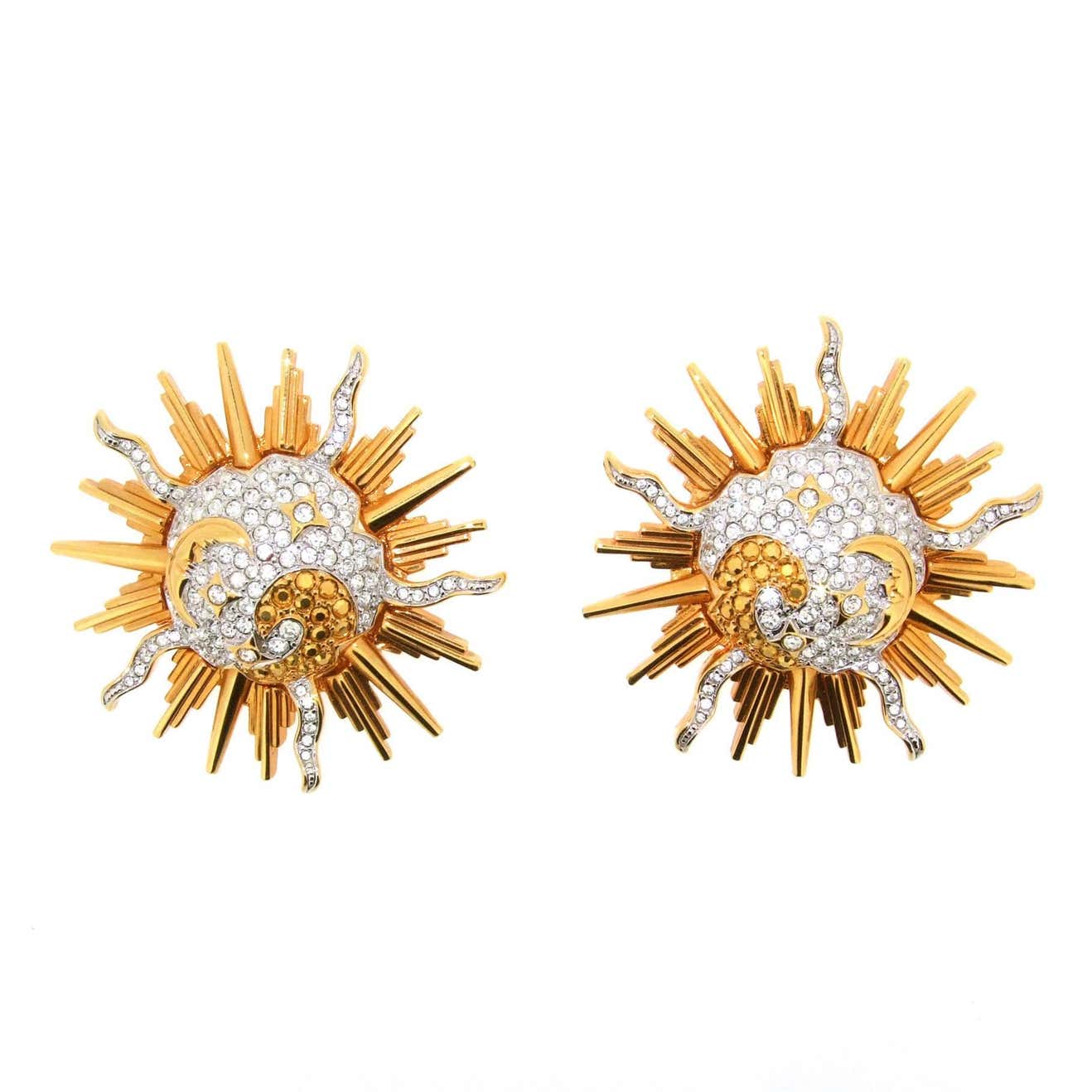 Swarovski starburst earrings Clearance