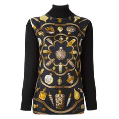 Hermes Vintage Perfume Bottle Print Jumper