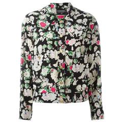Chanel Vintage Floral Print Blouse 8