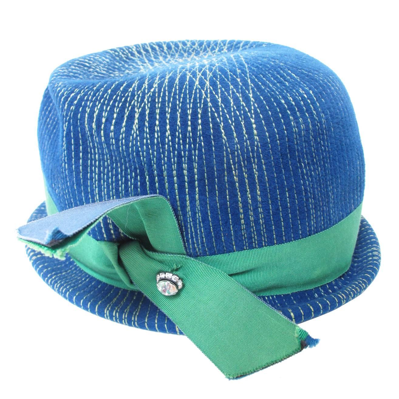 Schiaparelli Hat with Stitching Detail