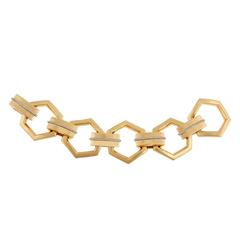 Rachel Zoe Linked Gold Bracelet
