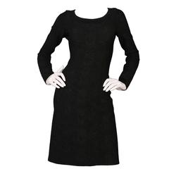 Alaia 2015 Forest Green and Metallic Fit & Flare Dress Sz 38 7