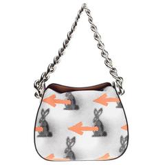 Prada Chain Shoulder Bag Printed Vitello Daino Small