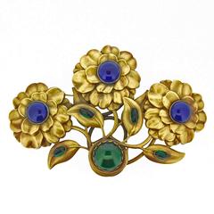 Large Retro floral Brooch by Joseff of Hollywood