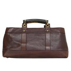 Burberry Brown Leather Handle Bag