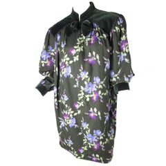 Vintage Yves Saint Laurent Rive Gauche Floral Sack Dress 