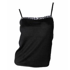 Tom Ford Gucci Cashmere Tank with Sequins and Beading 6