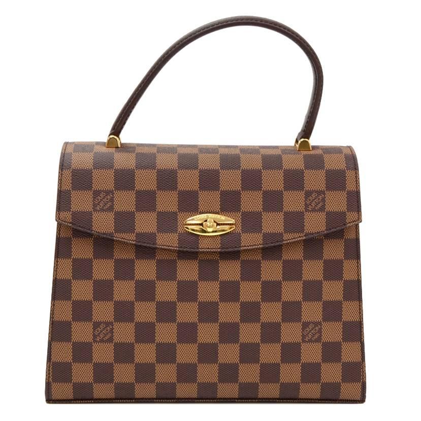 Louis Vuitton Malesherbes Ebene Damier Canvas Hand Bag