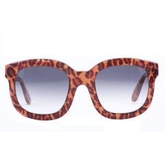 Vintage Emmanuelle Khanh Leopard Print Sunglasses