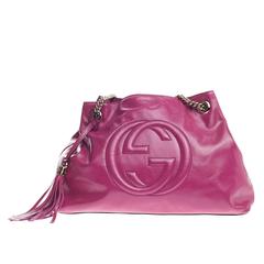 Gucci Soho Shoulder Bag Chain Strap Patent Medium