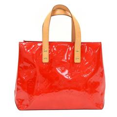 Louis Vuitton Reade PM Red Vernis Leather PM Hand Bag