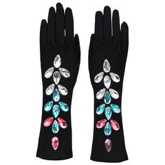 Yves Saint Laurent Crystal Beaded Gloves 10