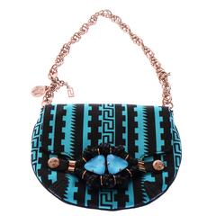 VERSACE GRAPHIC PRINT EMBELLISHED CLUTCH *New* 5
