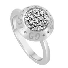 TOM FORD for GUCCI WHITE GOLD RING with DIAMONDS  