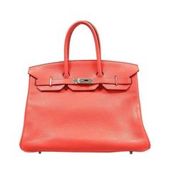 Hermes Bougainvillea Clemence 35 cm Birkin- Red color 4