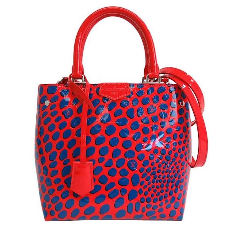 Louis Vuitton Limited Ed. NEW Red Vernis Top Handle Satchel Crossbody Tote Bag at 1stdibs