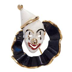 1960s Hattie Carnegie Clown Brooch 7