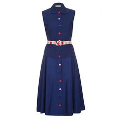 1960s Jonathan Logan Navy Two Piece Set 5