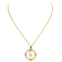 Givenchy Gold & Crystal Vintage Pendant Necklace