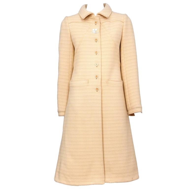 peach wool coat
