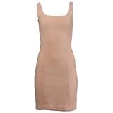 Gianni Versace Couture Vintage 1990s Pale Pink Chenille Body Con Dress