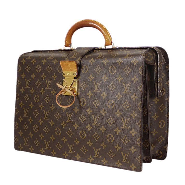 Vintage Louis Vuittion Serviette Fermoir Monogram Briefcase, Business Bag