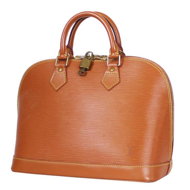 Louis Vuitton Epi Alma Handbag, Tote Zipangu Gold For Sale