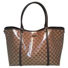 Gucci Einkaufstasche mit beschichtetem Monogramm aus Segeltuch