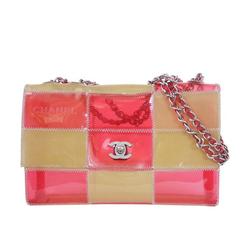 Chanel Patchwork Quilt 2.55 Naked Classic Flap Bag Pink