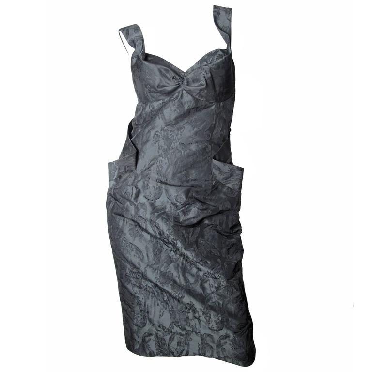 Vivienne Westwood Brocade Crossover Dress For Sale at 1stdibs