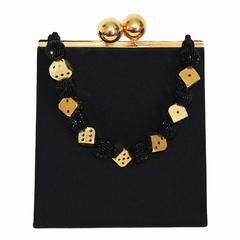 Exceptional Isabel Canovas "Dice" handbag of the 80s 1