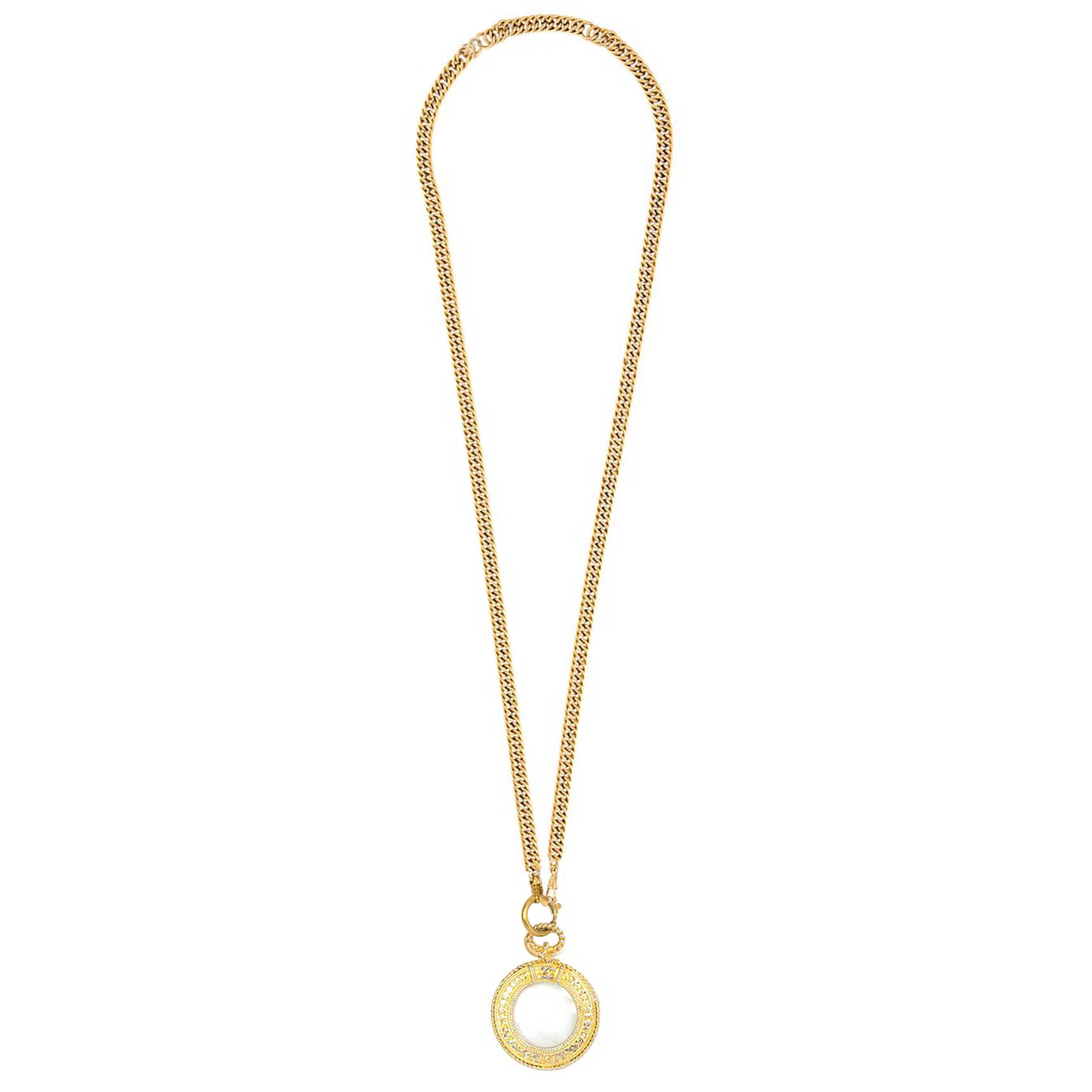 Chanel 70s Gold Magnifying Glass Pendant Necklace For - Magnifying Glass Pendant Necklace Uk Chanel 70s Gold Magnifying Glass Pendant Necklace For - Magnifying Glass Pendant Necklace Uk
