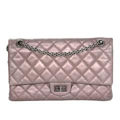 Chanel Muave Metallic Reissue 2.55 226 Medium Double Flap Classic Bag