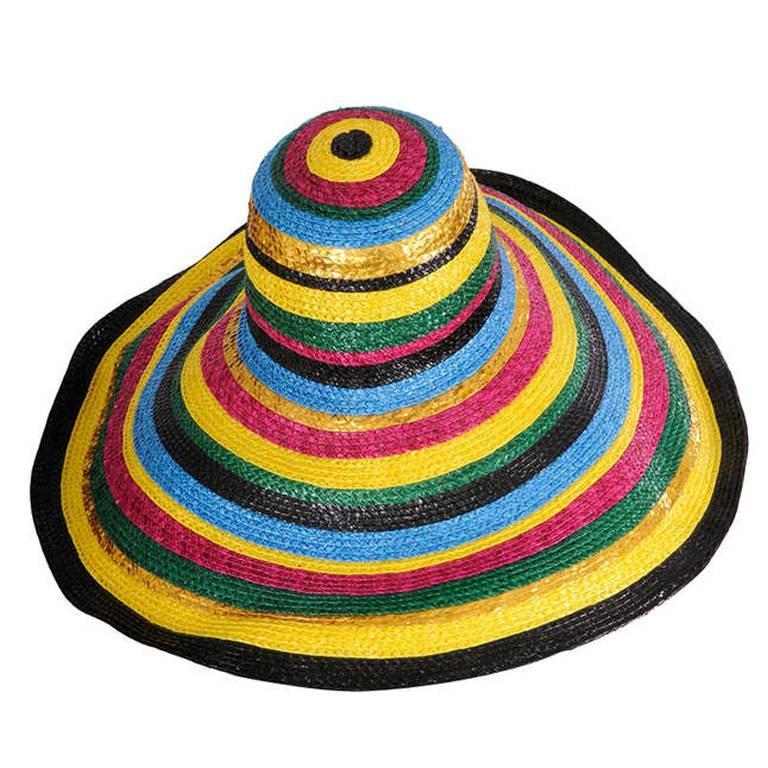 Givenchy Couture Colorful Broad Brimmed Hat at 1stDibs