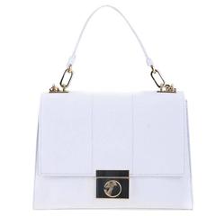 Versace Collection Leather Top Handle Handbag White Cross Body Bag