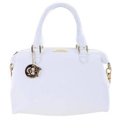 Used Versace Collection Pebble Leather Duffle Shoulder Bag