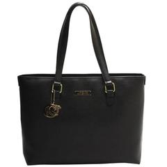 Versace Collection Leather Black Tote Bag