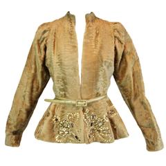 Unworn A/W 2007 Runway Christian Dior by John Galliano Crystal Fur Jacket 12