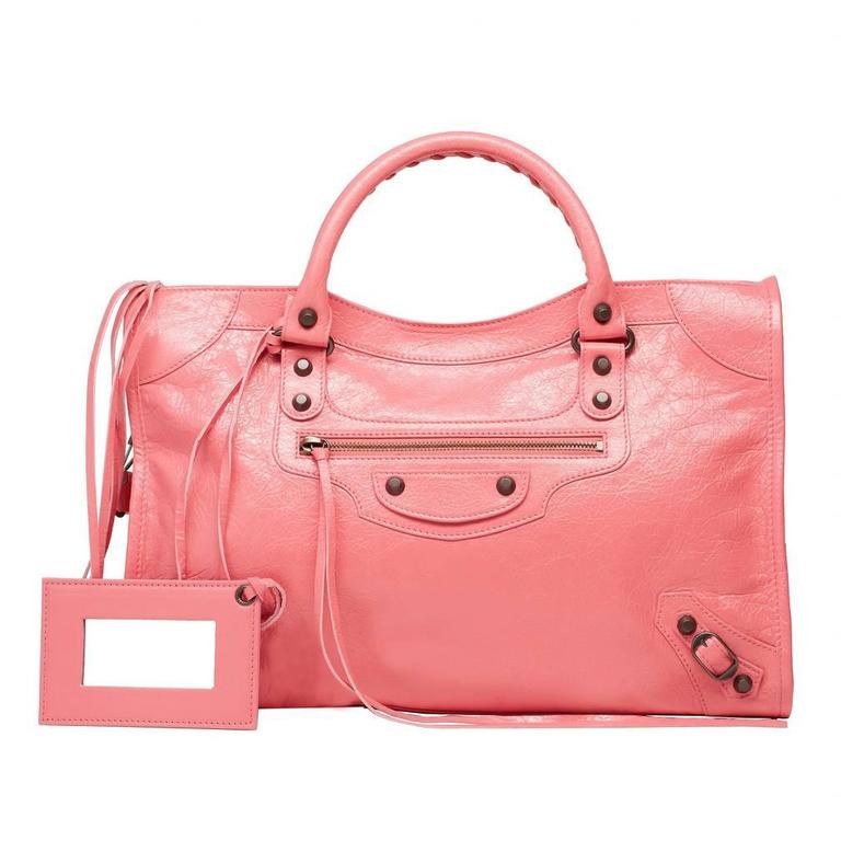 Balenciaga Classic City Rose Jaipur Bag at 1stDibs | balenciaga city rose