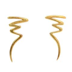 Tiffany & Co. Paloma Picasso 18k Gold Scribble Earrings