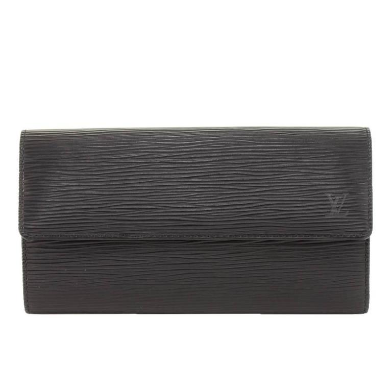 Louis Vuitton Pochette porte-monnaie credit NM Black Epi Leather Wallet at  1stDibs | louis vuitton pochette porte monnaie