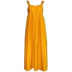 Hermes Saffron Orange Maxi Summer Dress 12