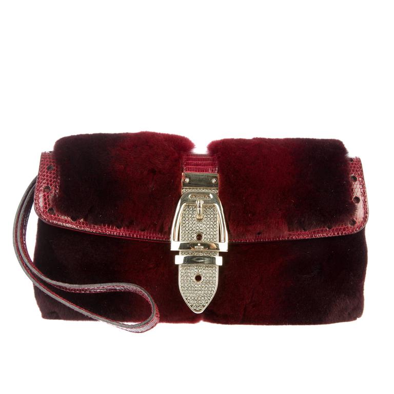 gucci fur purse