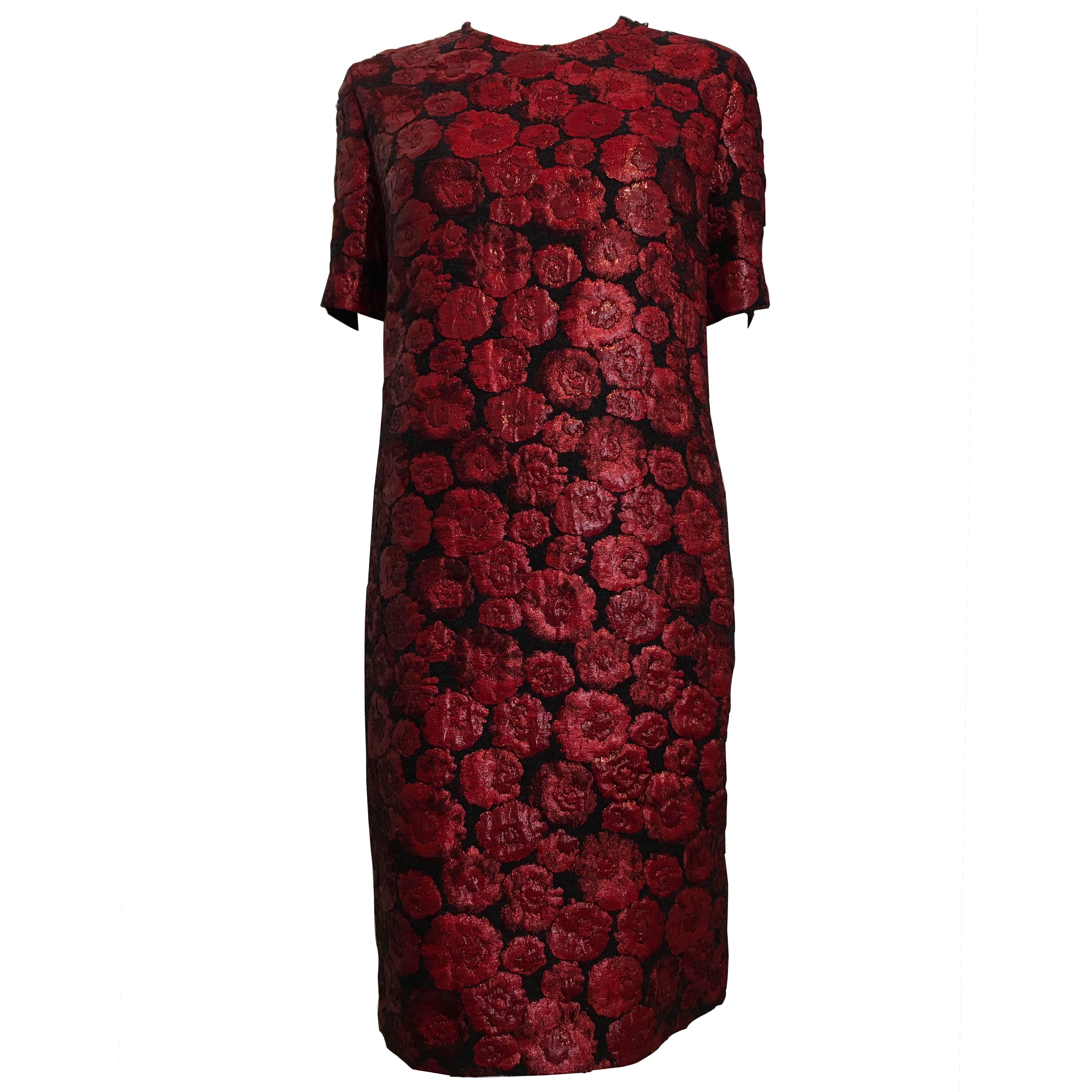 Lanvin Red Floral Dress size 44 (12)